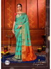 GREEN COLOUR EXCLUSIVE WEDDING FUNCTION WERA DESIGNER SILK SAREE 1903